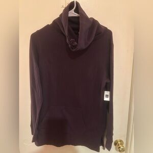 GAP Deep Purple Funnel Neck Sweatshirt